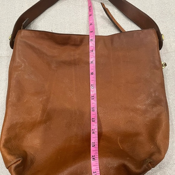 VTG Fossil Brown Leather Hobo Shoulder Bag - Picture 11 of 11